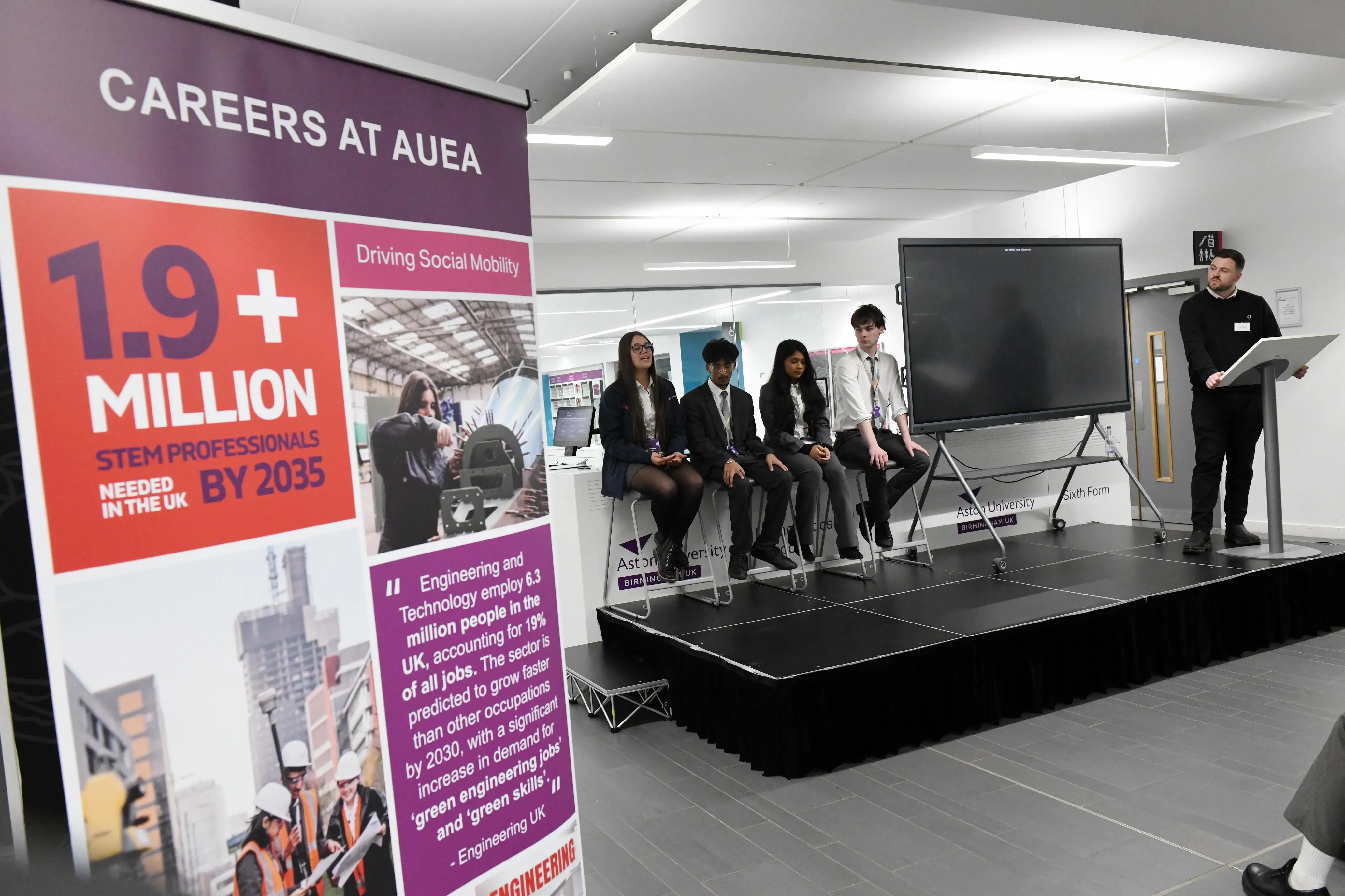 Student panel at the Festival's Networking Event